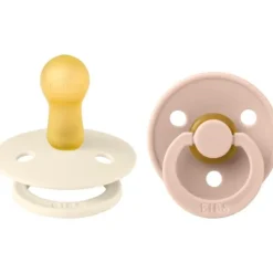 Bibs Fopspeen Round 0-6mnd Dark Oak/Ivory (2 stuks)