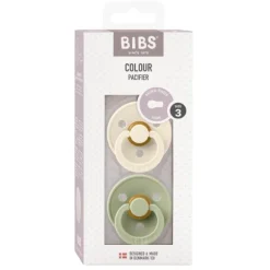 Bibs Fopspeen Round 0-6mnd Dark Oak/Ivory (2 stuks)