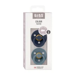 Bibs Fopspeen Round 0-6mnd Dark Oak/Ivory (2 stuks)