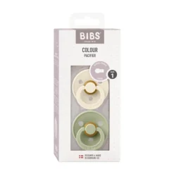 Bibs Fopspeen Round 0-6mnd Dark Oak/Ivory (2 stuks)