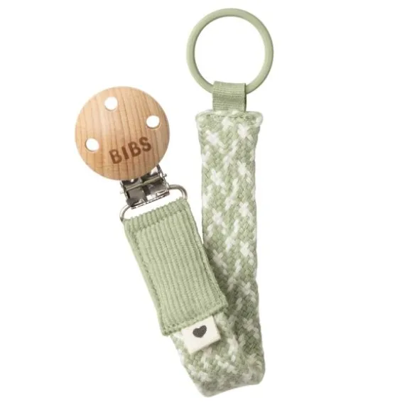 Bibs Speenkoord Braid Dark Blush / Ivory