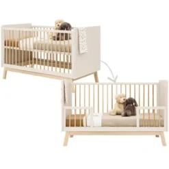 Bopita Bedbank 70 x 140 Lines Dune / Naturel