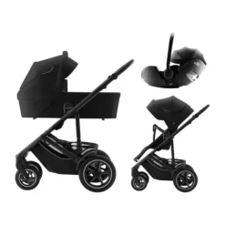 Britax Römer Smile 5Z Kinderwagen 2-in-1 - Space Black | Autostoel BABY-SAFE PRO - Style Carbon Black