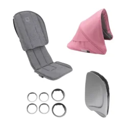Bugaboo Ant Style Set Gemeleerd Grijs-Gemeleerd Roze