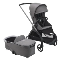 Bugaboo Kinderwagen Dragonfly Complete Graphite Frame / Grey Melange Bekleding