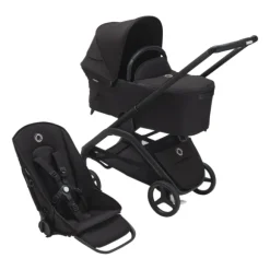 Bugaboo Kinderwagen Dragonfly Complete Graphite Frame / Grey Melange Bekleding