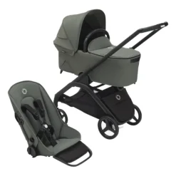 Bugaboo Kinderwagen Dragonfly Complete Graphite Frame / Grey Melange Bekleding