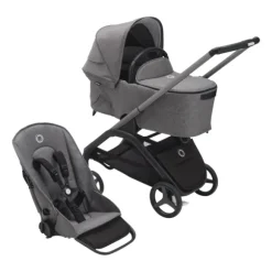 Bugaboo Wandelwagen Dragonfly Black Frame / Forest Green Zitje / Forest Green Sun Canopy