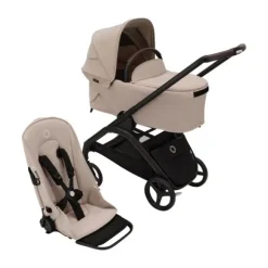 Bugaboo Wandelwagen Dragonfly Black Frame / Forest Green Zitje / Forest Green Sun Canopy