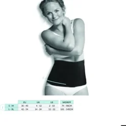 Carriwell Sluitband Belly Binder Biokatoen Zwart L/XL