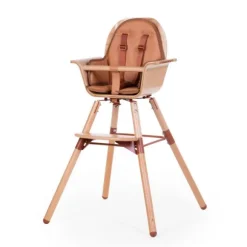 Childhome Stoelverkleiner Evolu/Evowood Leatherlook Nude