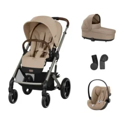 Cybex Balios 3-in-1 Kinderwagen Set S - Almond Beige/Beige