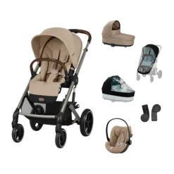 Cybex Balios 3-in-1 Kinderwagen Set L - Almond Beige/Beige