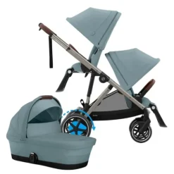 Cybex E-Gazelle S DUO kinderwagen 3-in-1 Almond Beige / Beige