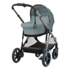 Cybex E-Gazelle S Kinderwagen 2-in-1  met reiswieg Almond Beige / Beige