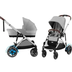 Cybex E-Gazelle S Kinderwagen 2-in-1  met reiswieg Almond Beige / Beige