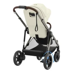 Cybex E-Gazelle S Kinderwagen 2-in-1  met reiswieg Almond Beige / Beige