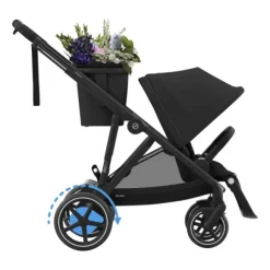 Cybex E-Gazelle S Kinderwagen 2-in-1  met reiswieg Almond Beige / Beige