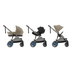Cybex E-Gazelle S Kinderwagen 2-in-1  met reiswieg Almond Beige / Beige