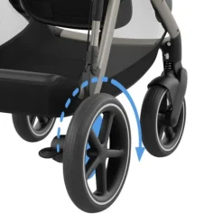 Cybex E-Gazelle S Twin-Kinderwagen Almond Beige / Beige