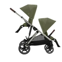 Cybex E-Gazelle S Twin-Kinderwagen Almond Beige / Beige