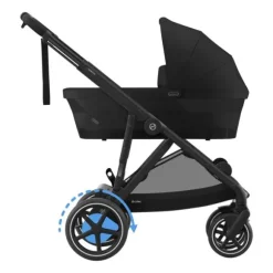 Cybex E-Gazelle S Twin-Kinderwagen Almond Beige / Beige
