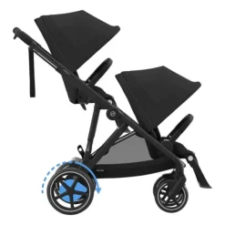 Cybex E-Gazelle S Twin-Kinderwagen Almond Beige / Beige