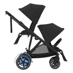 Cybex E-Gazelle S Twin-Kinderwagen Almond Beige / Beige