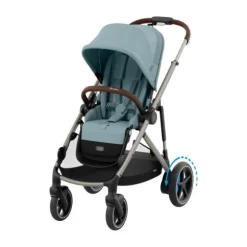 Cybex E-Gazelle S Twin-Kinderwagen Almond Beige / Beige