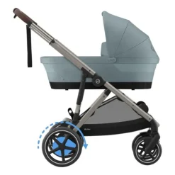 Cybex E-Gazelle S Twin-Kinderwagen Almond Beige / Beige
