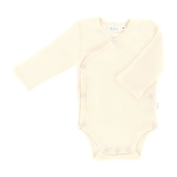 DAY Overslagromper Lange Mouw Rib - Mt. 50/56 - Cream