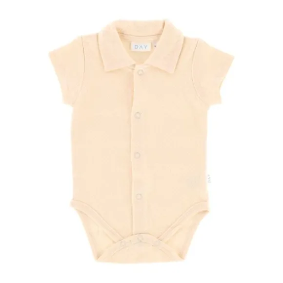 DAY Romper Met Kraagje - Apricot - Maat 62/68