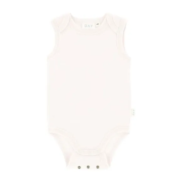 DAY Romper Mouwloos + Grow-Along - Off White - Mt. 50/56