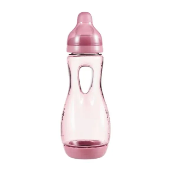 Difrax Handgreepfles Raspberry 240ml