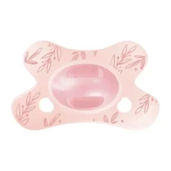 Difrax Natural Fopspeen - Newborn - Soft Pink Hearts
