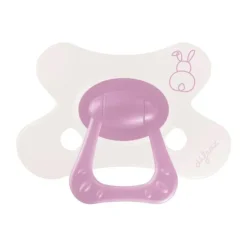 Difrax Natural Fopspeen - Newborn - Soft Pink Hearts
