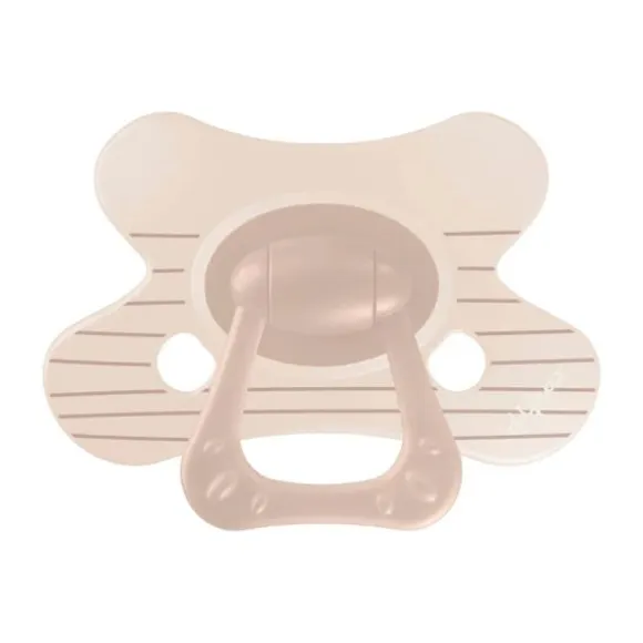 Difrax Natural Fopspeen - Newborn - Soft Pink Hearts