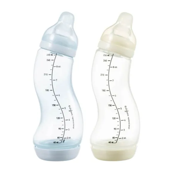 Difrax S-fles Natural – 250 ml – 2-pack – Ice/Ivory