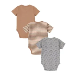 Dirkje Romper Korte Mouw Multi Colour Blue 3-Pack 44