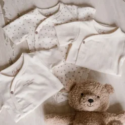 Dirkje Romper Overslag Korte Mouw Off White 3-Pack 44