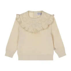 Dirkje Sweater Embroidery - Maat 80 - Offwhite