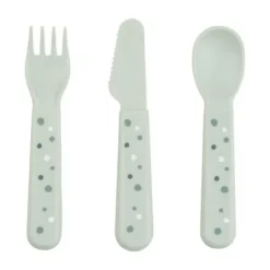 Done By Deer Foodie Cutlery Set Happy Dots Powder