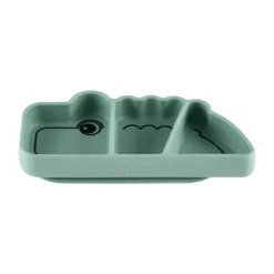 Done By Deer Silicone Stick&Stay Snack Bord Croco Green