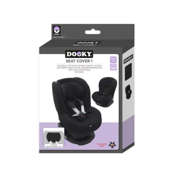 Dooky Seat Cover 1+ Black Uni