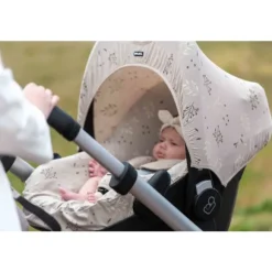 Dooky Seat Cover - 0mnd+ - Romantic Leaves Beige