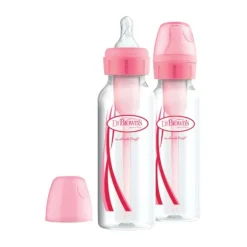 Dr. Brown's Fles Standaard Hals Options+ Roze 250ml 2-Pack