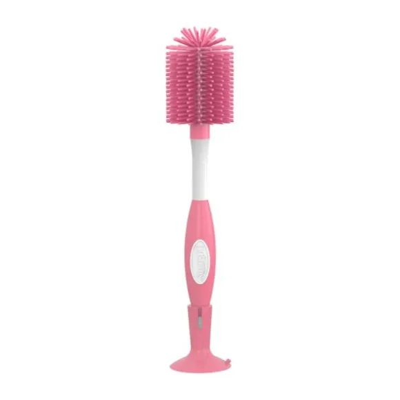 Dr. Brown's Flessenborstel Siliconen Roze