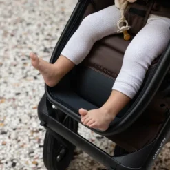 Dubatti One E6 Kinderwagen 2-in-1 - Black / Walnut Brown
