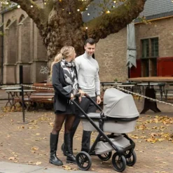 Dubatti One E6 Kinderwagen 2-in-1 - Black / Walnut Brown