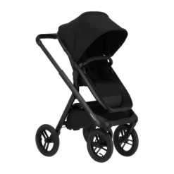 Dubatti One E6 Kinderwagen 2-in-1 - Black / Walnut Brown